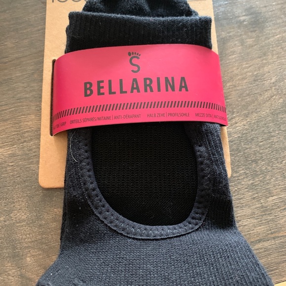 ToeSox Calze Da Danza Donna Bellarina – Senza Punta Con Impugnatura Per Barra, Pilates E Yoga – Blu
